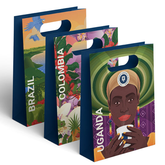 Die Cut Paper Bag With Patch Handle & PP Window (LARGE)